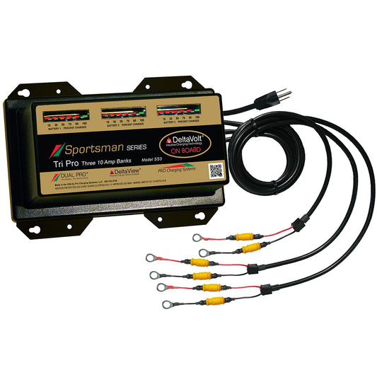 Dual Pro Sportsman Series Battery Charger - 30A - 3-10A-Banks - 12V-36V - Professional Marine & Fishing Gear
