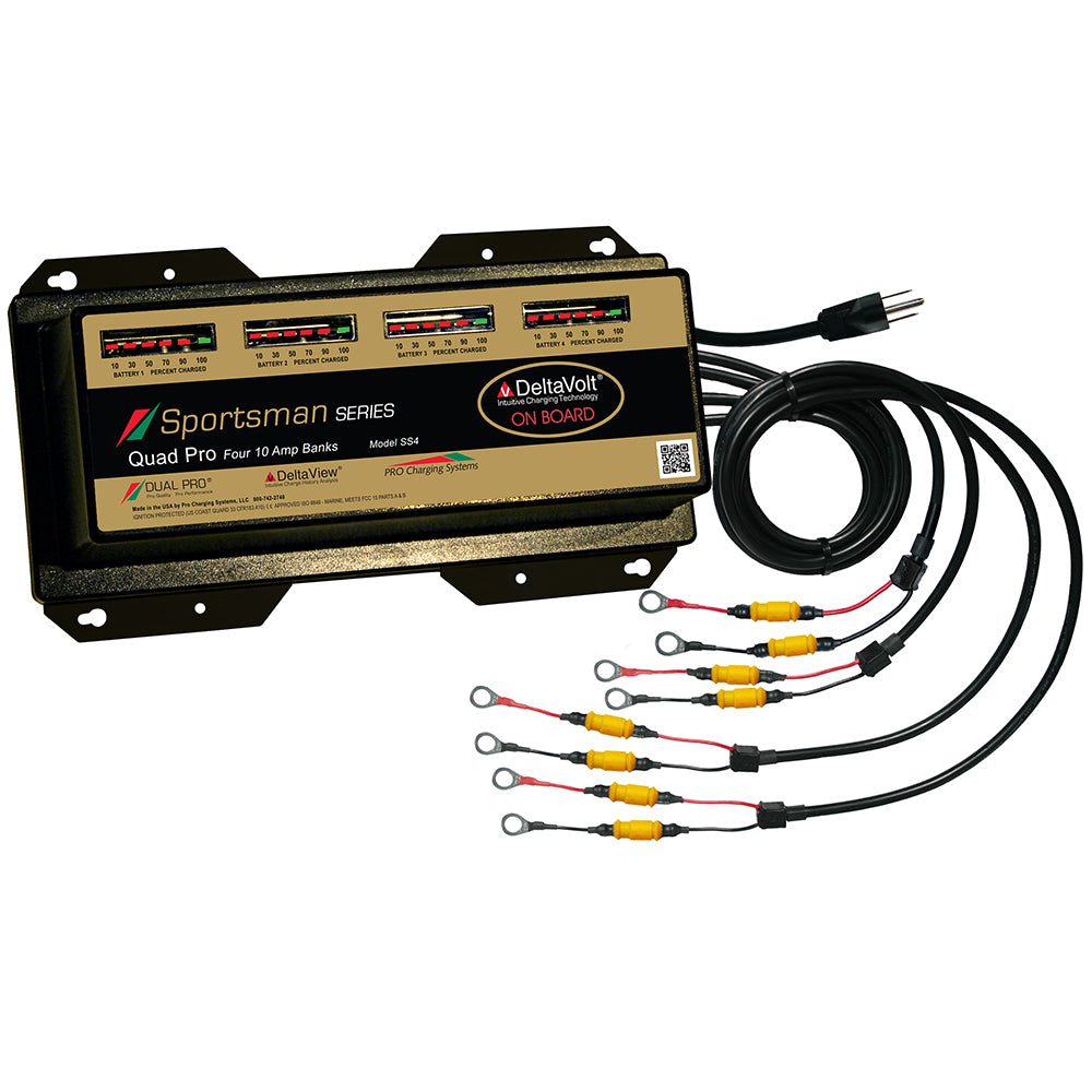 Dual Pro Sportsman Series Battery Charger - 40A - 4-10A-Banks - 12V-48V - Professional Marine & Fishing Gear