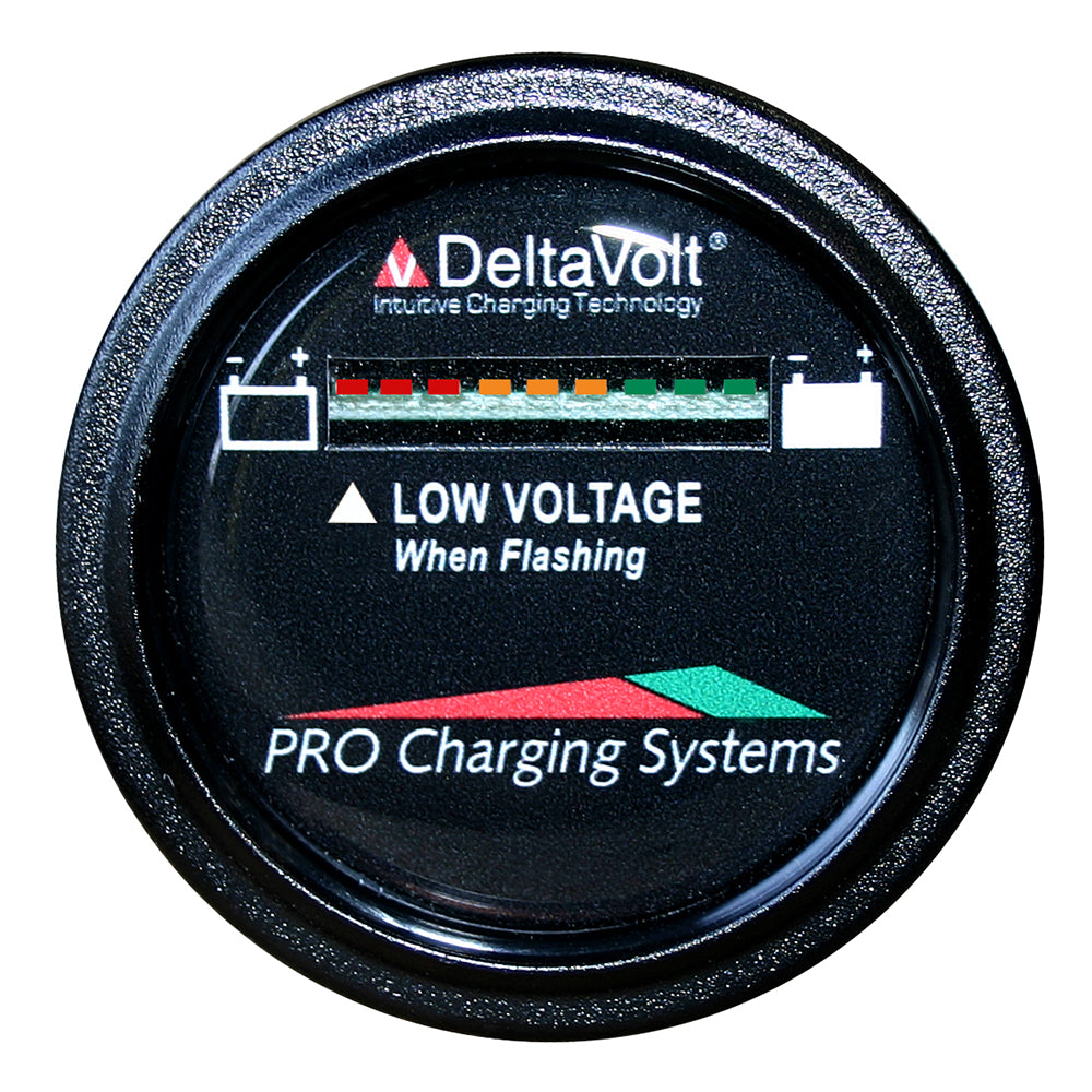Dual Pro Battery Fuel Gauge - DeltaView Link Compatible - 36V System (3-12V Batteries, 6-6V Batteries) - Professional Marine & Fishing Gear