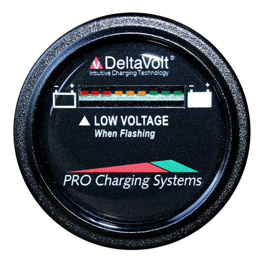 Dual Pro Battery Fuel Gauge - DeltaView Link Compatible - 36V System (3-12V Batteries, 6-6V Batteries) - Professional Marine & Fishing Gear