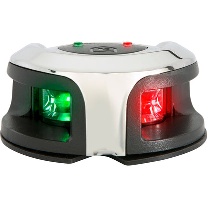 Attwood LightArmor Bow Mount Navigation Light - Stainless Steel - Bi-Color - 2NM - Professional Marine & Fishing Gear