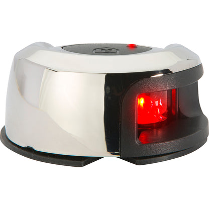 Attwood LightArmor Deck Mount Navigation Light - Stainless Steel - Port (red) - 2NM - Professional Marine & Fishing Gear