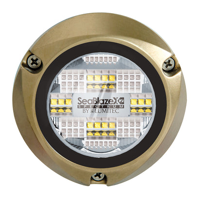 Lumitec SeaBlazeX2 Spectrum LED Underwater Light - Full-Color RGBW - Professional Marine & Fishing Gear