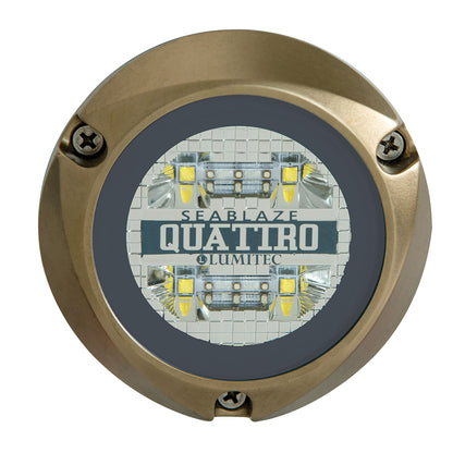 Lumitec SeaBlaze Quattro LED Underwater Light - Dual Color - White/Blue - Professional Marine & Fishing Gear
