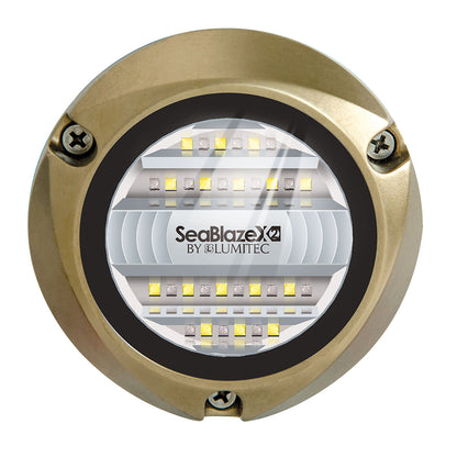 Lumitec SeaBlazeX2 LED Underwater Light - Dual Color - White/Blue - Professional Marine & Fishing Gear