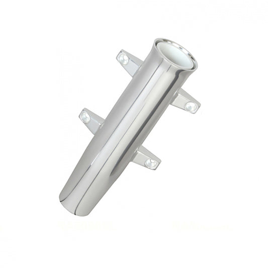 Lees Aluminum Side Mount Rod Holder - Tulip Style - Silver Anodize - Professional Marine & Fishing Gear