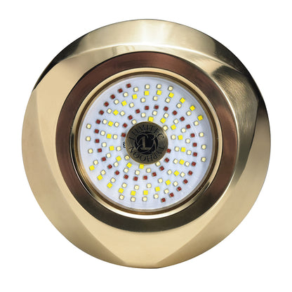 Lumitec SeaBlaze Typhoon Underwater Bronze Thru-Hull LED Light - White/Blue - Professional Marine & Fishing Gear