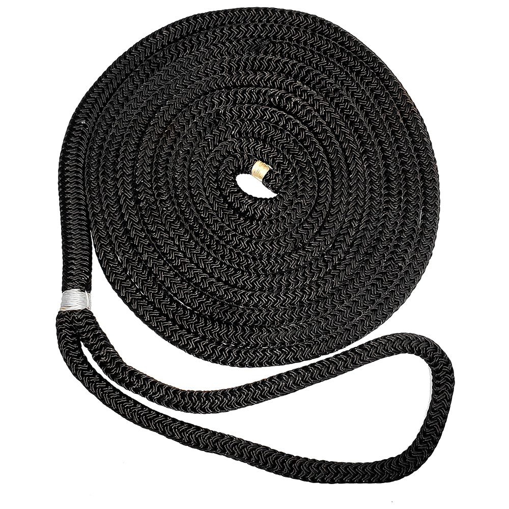 New England Ropes 5/8" Double Braid Dock Line - Black - 50 - Professional Marine & Fishing Gear