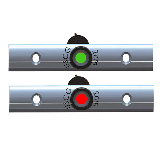 TACO Rub Rail Mounted LED Navigation Light Set - 4" w/Deutsch Plug Port Starboard - Professional Marine & Fishing Gear