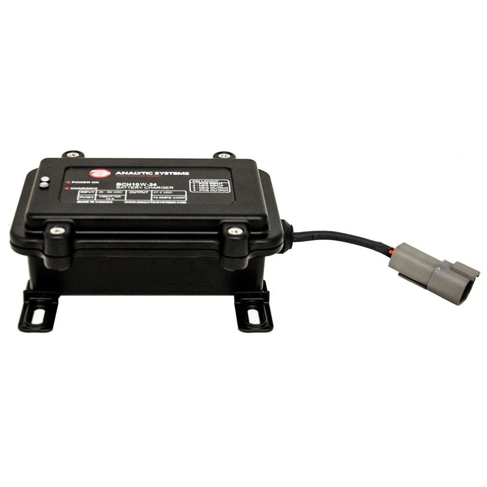 Analytic Systems Waterproof IP66 DC Battery Charger 10A, 24V Out, 30-80V In, Ruggedized - Professional Marine & Fishing Gear