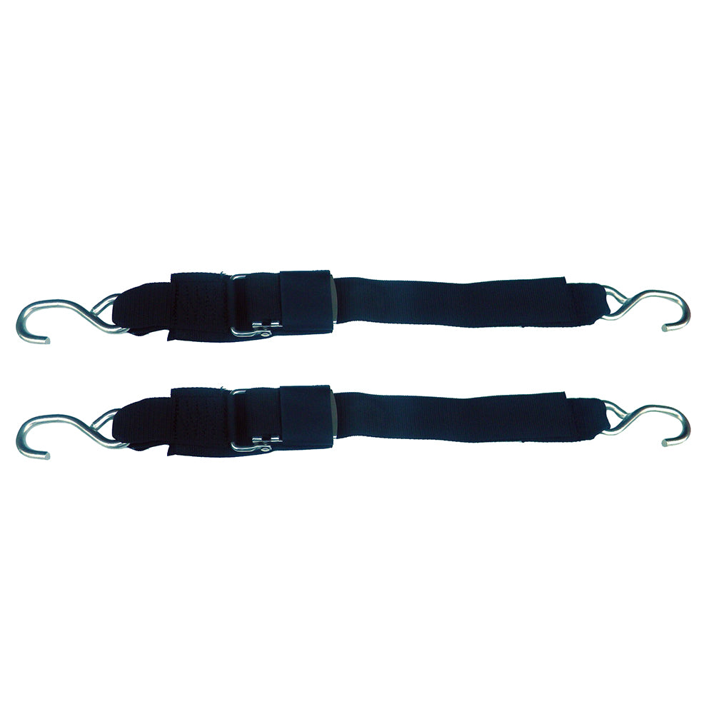 Rod Saver Stainless Steel Quick Release Transom Tie-Down - 2" x 4 - Pair - Professional Marine & Fishing Gear