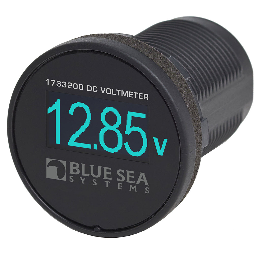 Blue Sea 1733200 Mini OLED Voltmeter - Blue - Professional Marine & Fishing Gear