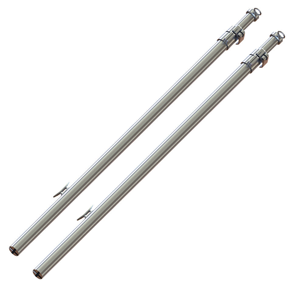 TACO Tele-Sun Aluminum Shade Poles w/Carry Bag - Professional Marine & Fishing Gear