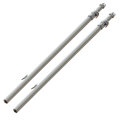 TACO Tele-Sun Aluminum Shade Poles w/Carry Bag - Professional Marine & Fishing Gear