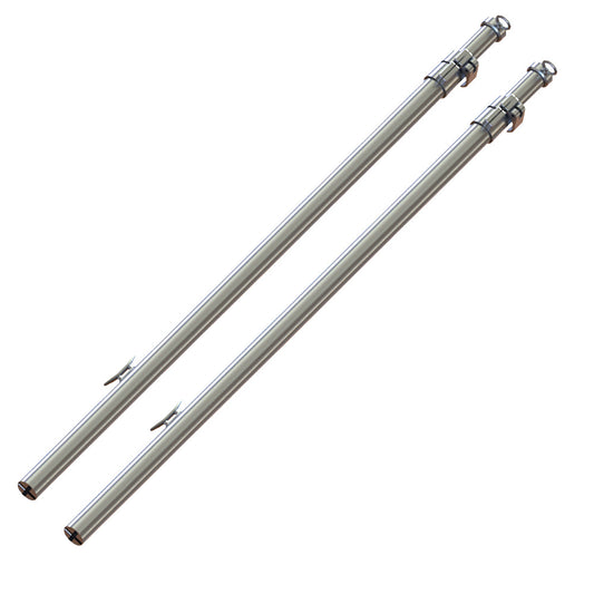TACO Tele-Sun Aluminum Shade Poles w/Carry Bag - Professional Marine & Fishing Gear