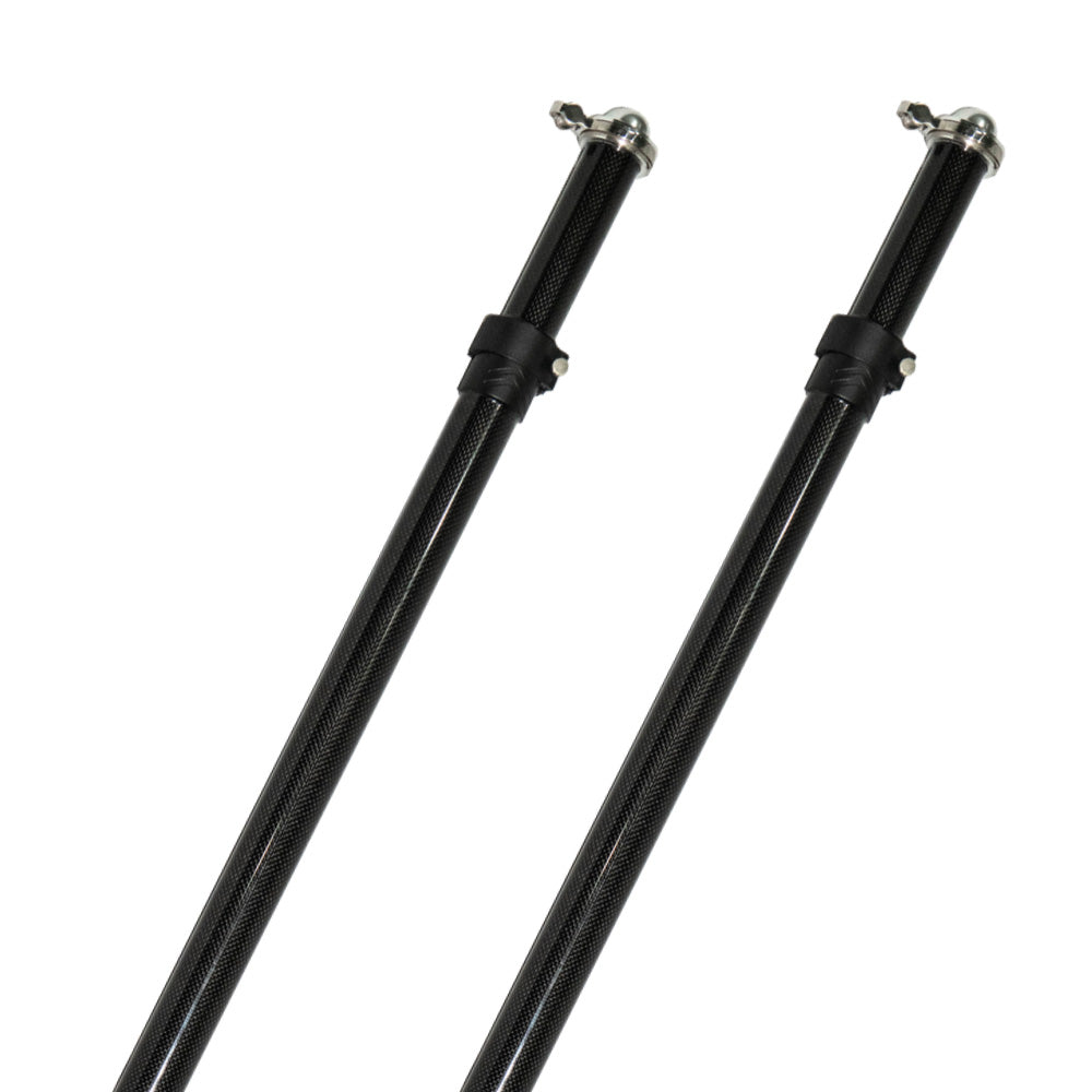 TACO Tele-Sun Carbon Fiber Shade Poles w/Carry Bag - Professional Marine & Fishing Gear