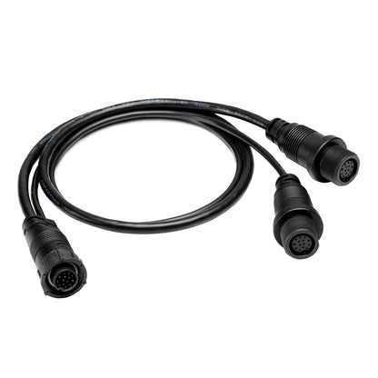 Humminbird 14 M SILR Y - SOLIX/APEX Side Imaging Left-Right Splitter Cable - Professional Marine & Fishing Gear