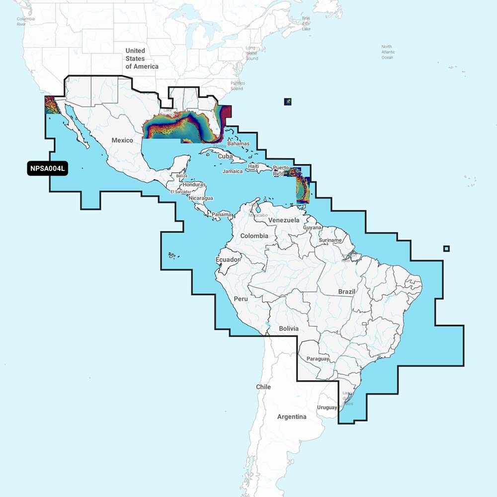 Navionics Platinum+ NPSA004L - Mexico, Caribbean to Brazil - Professional Marine & Fishing Gear