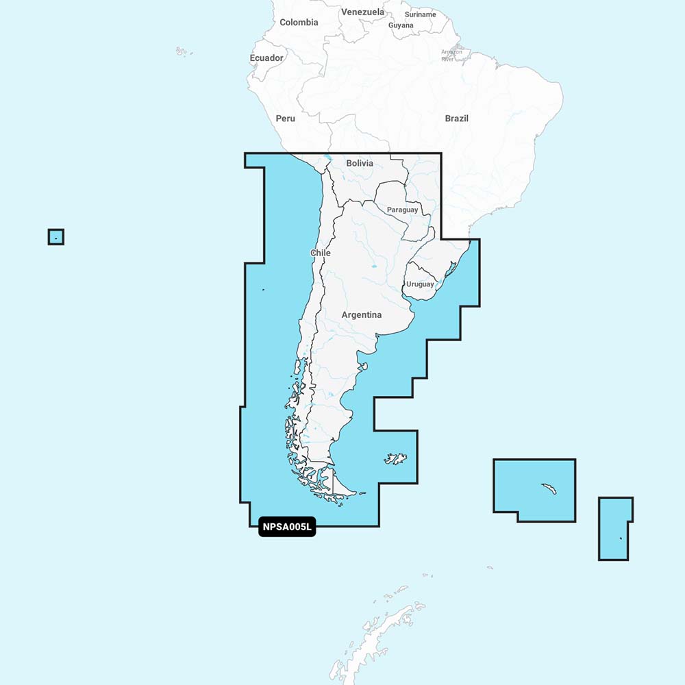 Navionics Platinum+ NPSA005L - Chile, Argentina Easter Island - Professional Marine & Fishing Gear