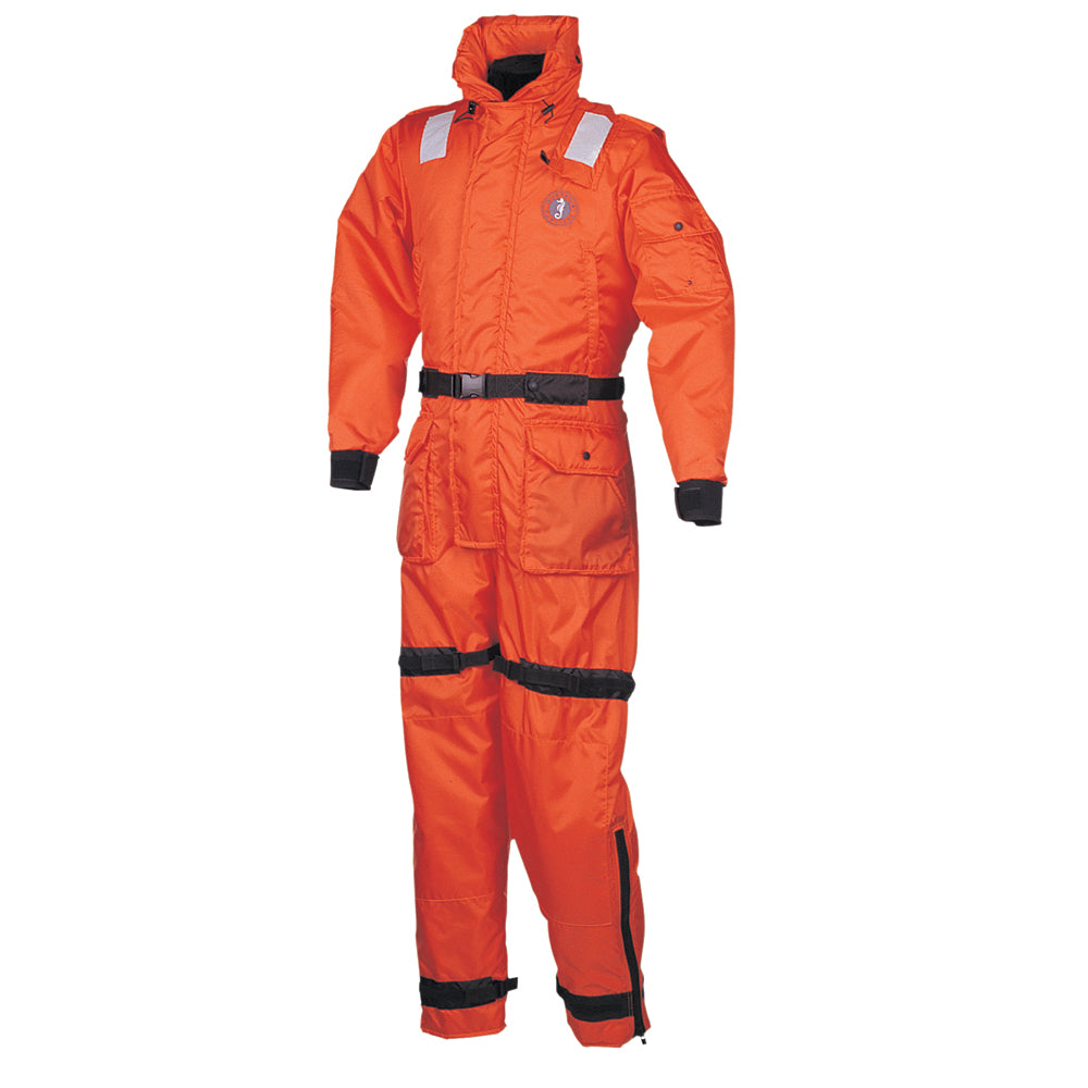 Mustang Deluxe Anti-Exposure Coverall Work Suit - Orange - XL - Professional Marine & Fishing Gear