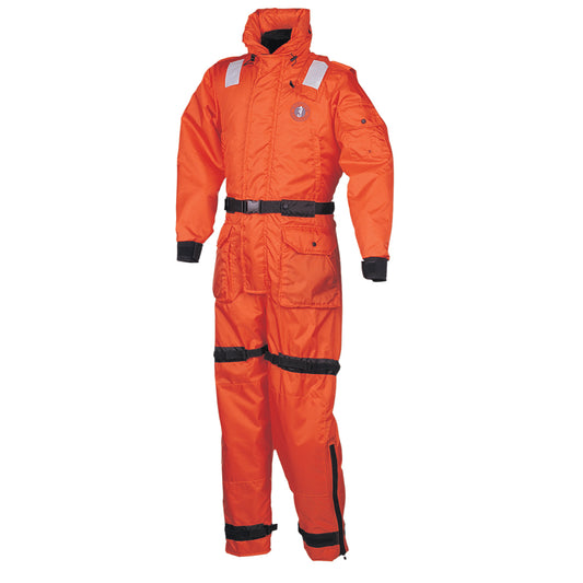 Mustang Deluxe Anti-Exposure Coverall Work Suit - Orange - XL - Professional Marine & Fishing Gear