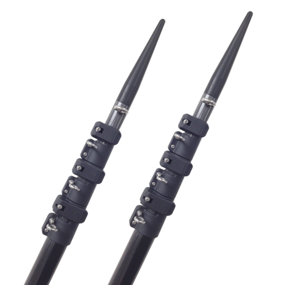 Lees 20 Telescoping Carbon Fiber Outrigger Poles f/Sidewinder Mount - Professional Marine & Fishing Gear