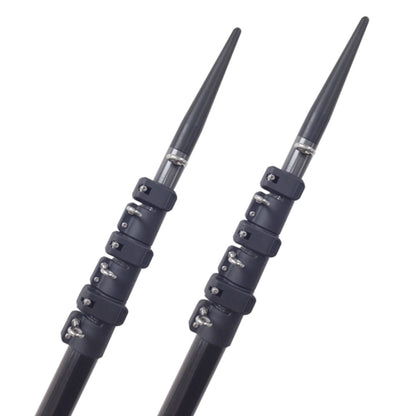 Lees 24 Telescoping Carbon Fiber Outrigger Poles f/Sidewinder Mount - Professional Marine & Fishing Gear