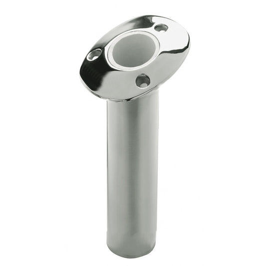 C.E. Smith 536810C - Flush Mount Rod Holder - 15 Degree - Cast - 10.5" Deep - Professional Marine & Fishing Gear