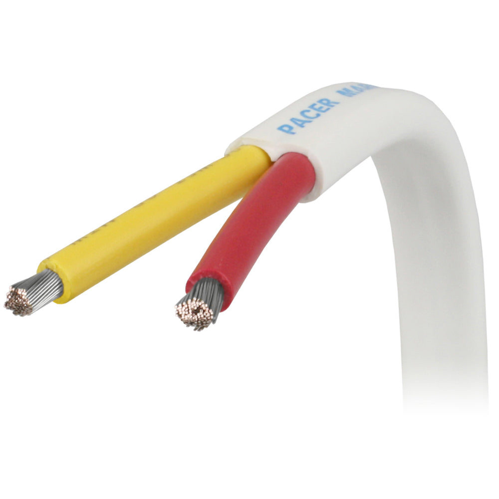 Pacer 12/2 AWG Safety Duplex Cable - Flat Cable - Red/Yellow - 500' - Professional Marine & Fishing Gear