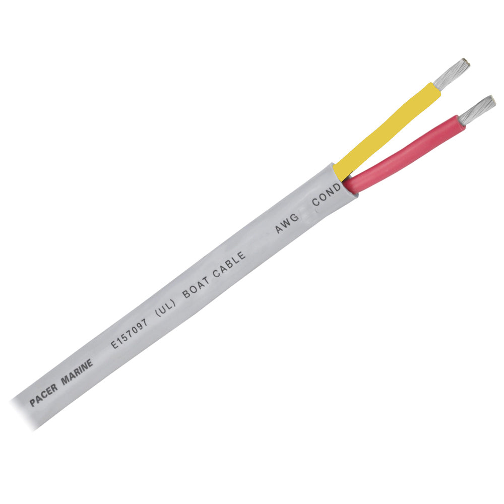 Pacer 12/2 AWG Round Safety Duplex Cable - Red/Yellow - 500 - Professional Marine & Fishing Gear