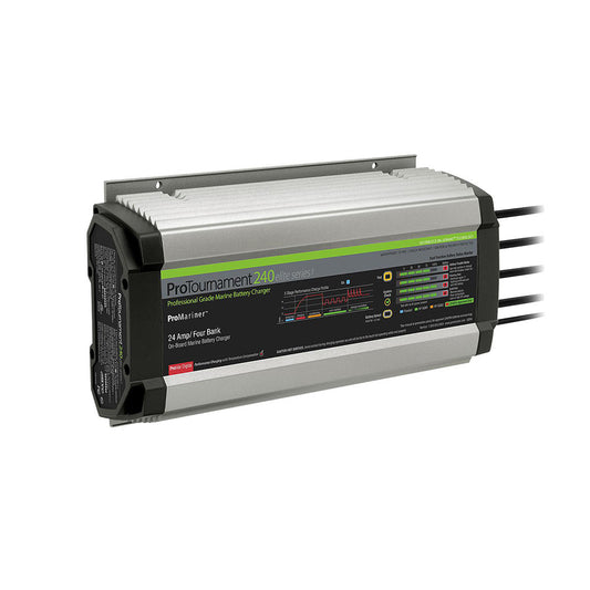 ProMariner ProTournament 240 Elite Series3 4-Bank On-Board Marine Battery Charger - Professional Marine & Fishing Gear