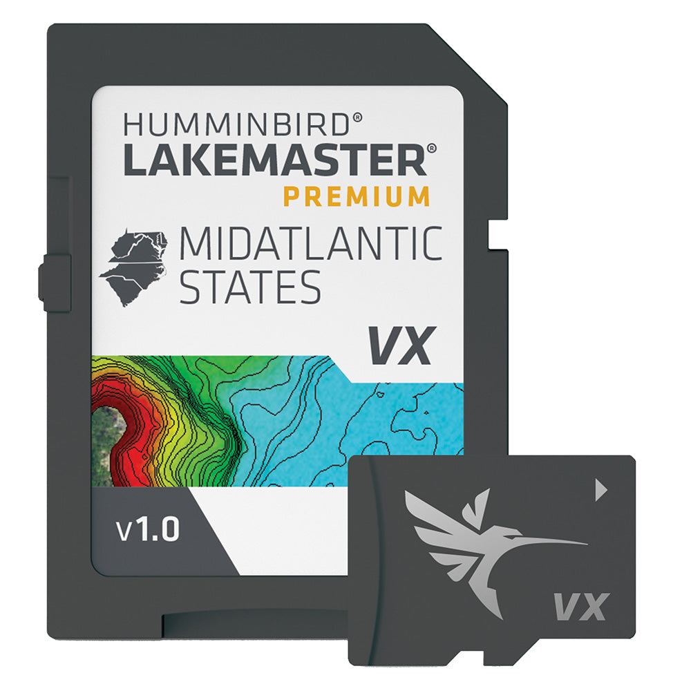 Humminbird LakeMaster VX Premium - Mid-Atlantic States - Professional Marine & Fishing Gear