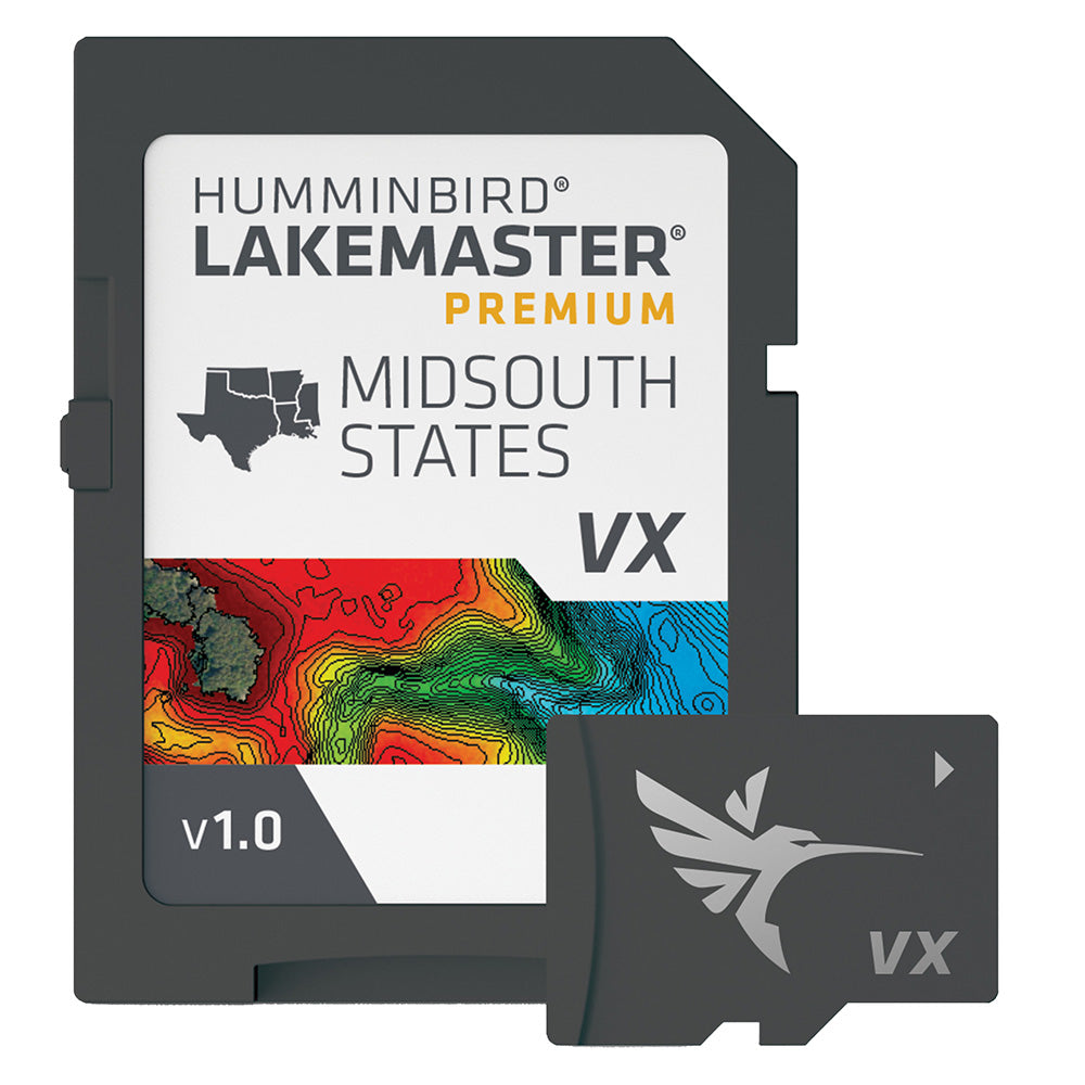 Humminbird LakeMaster VX Premium - Mid-South States - Professional Marine & Fishing Gear