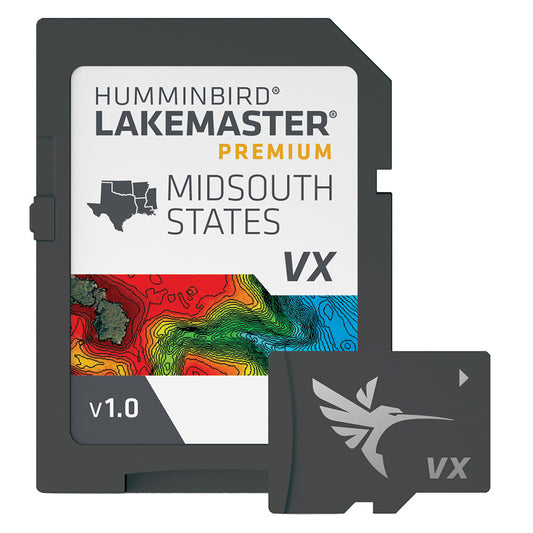 Humminbird LakeMaster VX Premium - Mid-South States - Professional Marine & Fishing Gear