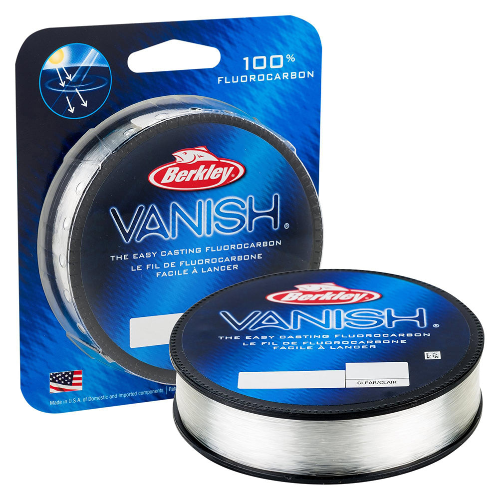 Berkley Vanish Fluorocarbon - 20lbs - 250yds - Clear - Professional Marine & Fishing Gear
