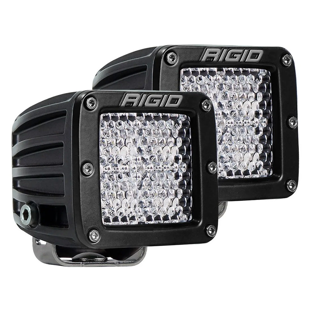 RIGID Industries D-Series PRO Flood Diffused Surface Mount Black Light - Pair - Professional Marine & Fishing Gear