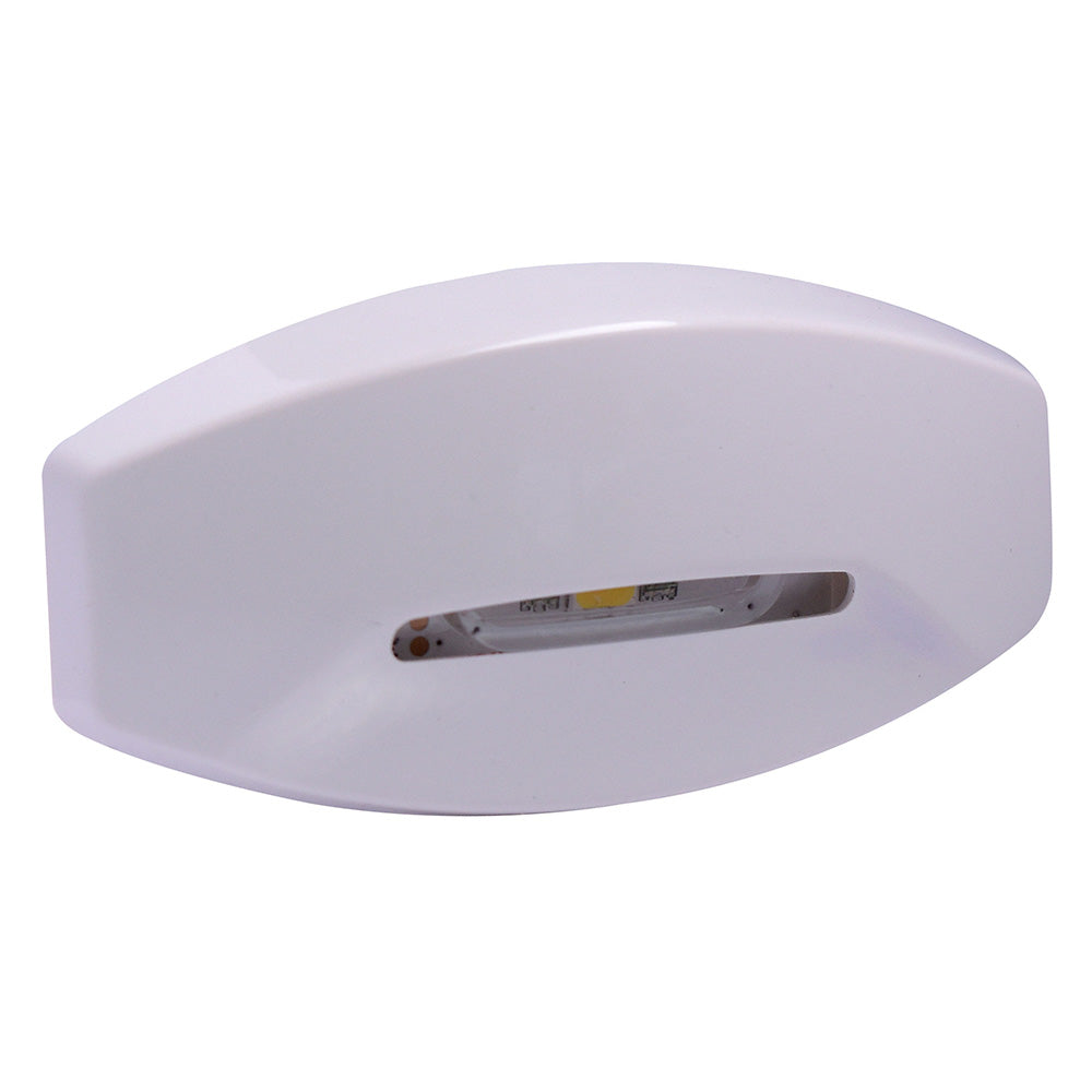 Lumitec Fiji Courtesy Light - White Housing - Indirect RGBW Lights - 4-Pack - Professional Marine & Fishing Gear