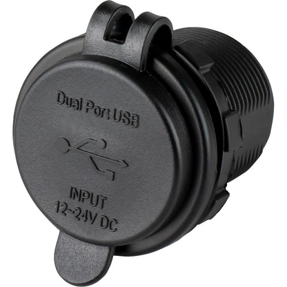 Sea-Dog Round Dual USB USB-C Power Socket