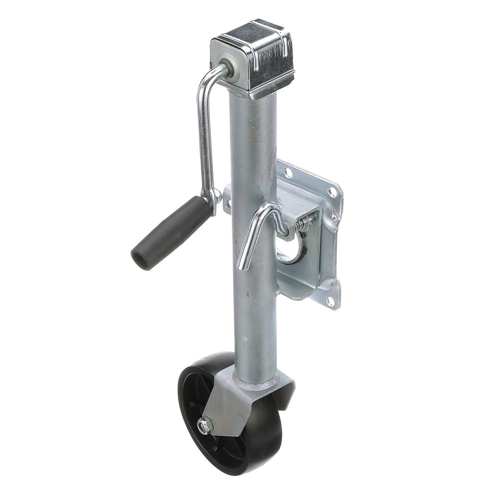 Attwood Fold-Up Trailer Jack - 1000 lb Capacity - Single Wheel - Professional Marine & Fishing Gear