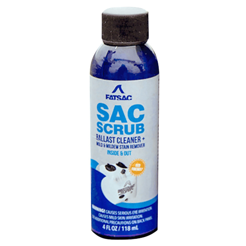 FATSAC Mold Mildew Prevention Sac Scrub - 4oz Single-Use Bottle - Professional Marine & Fishing Gear