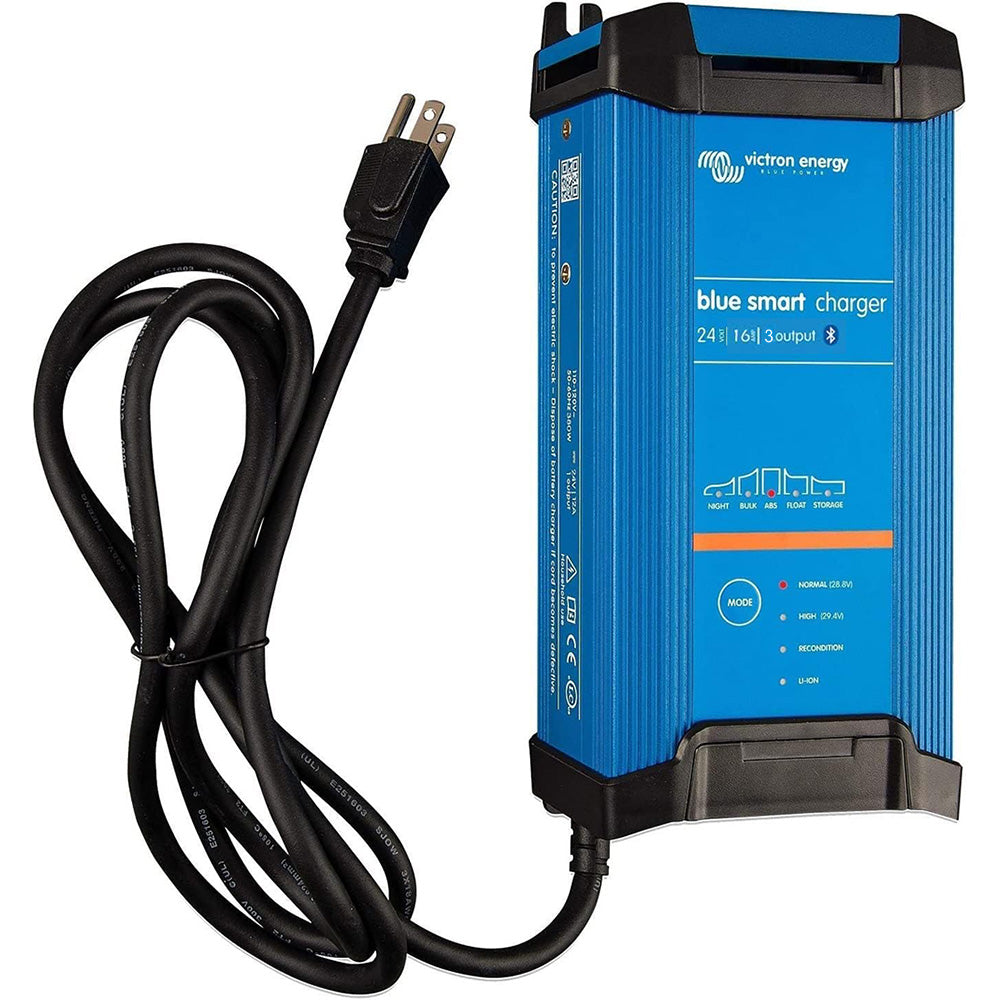 Victron Blue Smart IP22 24VDC 16A 3 Bank 120V Charger - Dry Mount - Professional Marine & Fishing Gear